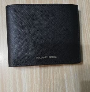 MK Michael Kors Men's Andy Leather Wallet Slim BIFOLD black